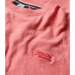 Superdry Essential Logo shirt heren punch pink marl
