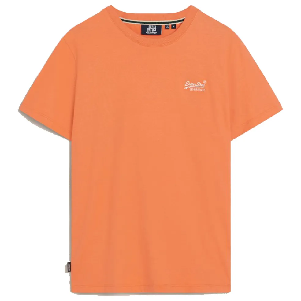 Superdry Essential Logo shirt heren sunburst coral