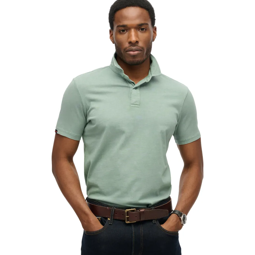 Superdry Essential polo heren slate grey