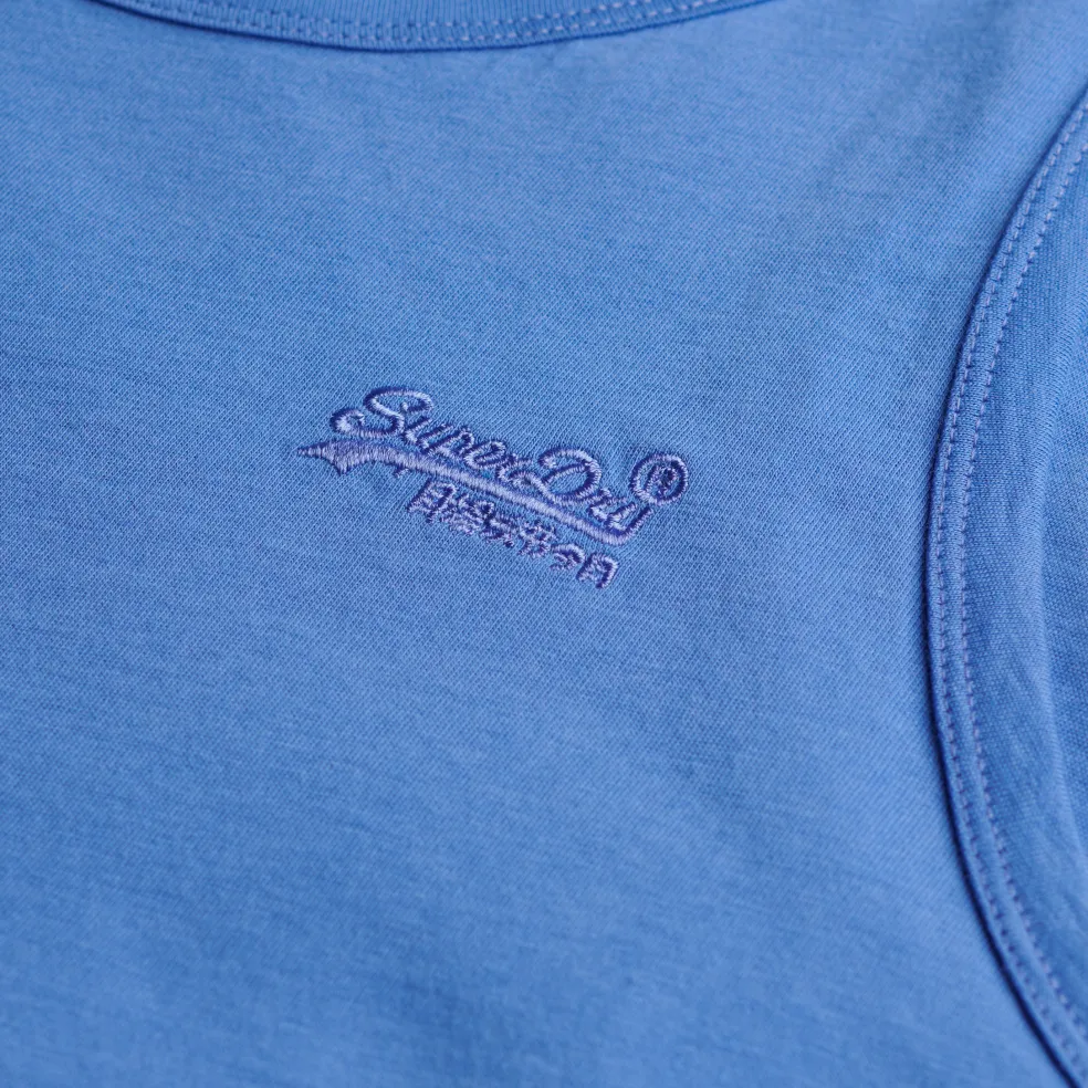 Superdry Essential tanktop heren chambray blue