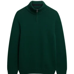 Superdry Henley sweater heren forest green