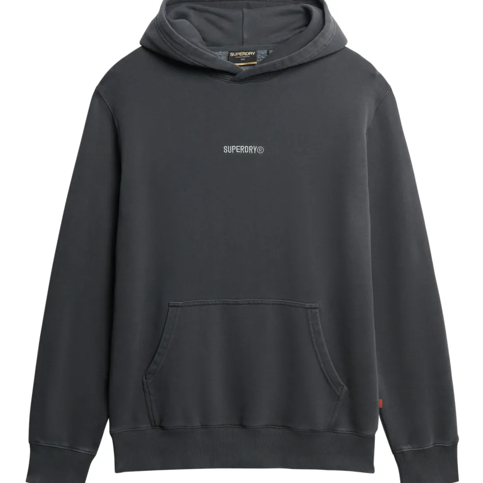 Superdry hoodie heren washed black