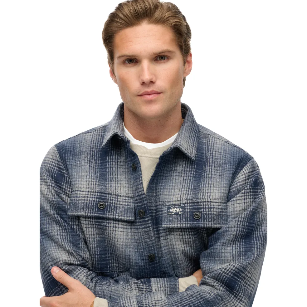 Superdry Miller overhemd heren ombre blue