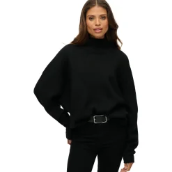 Superdry Slouchy sweater dames black twist