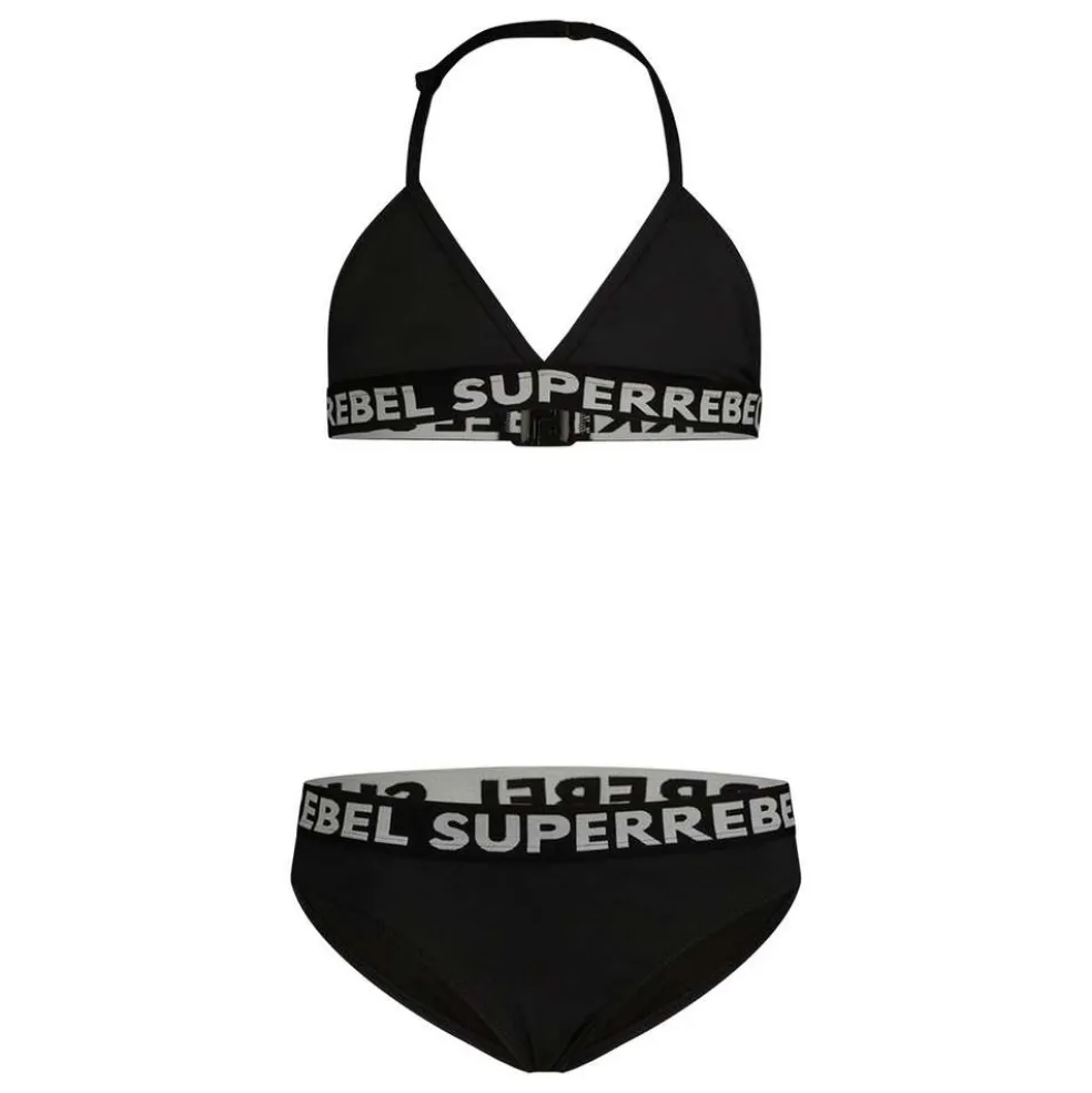 SuperRebel Isla triangle bikini junior black