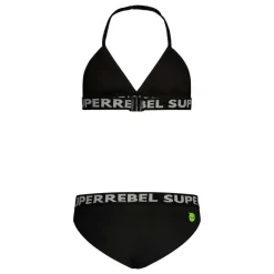 SuperRebel Isla triangle bikini junior black