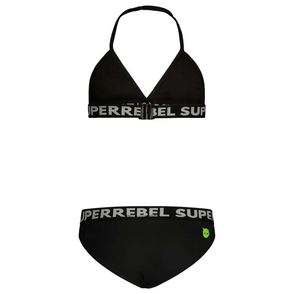 SuperRebel Isla triangle bikini junior black