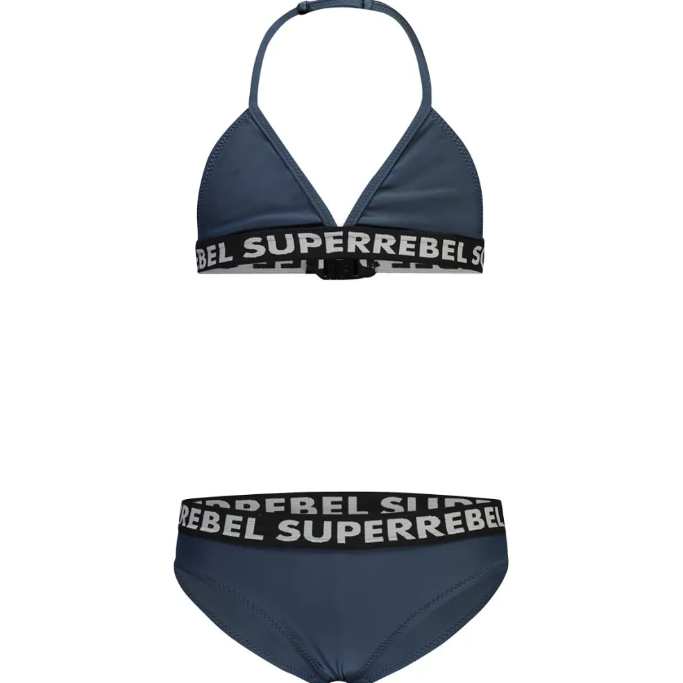 SuperRebel Isla Triangle bikini junior navy