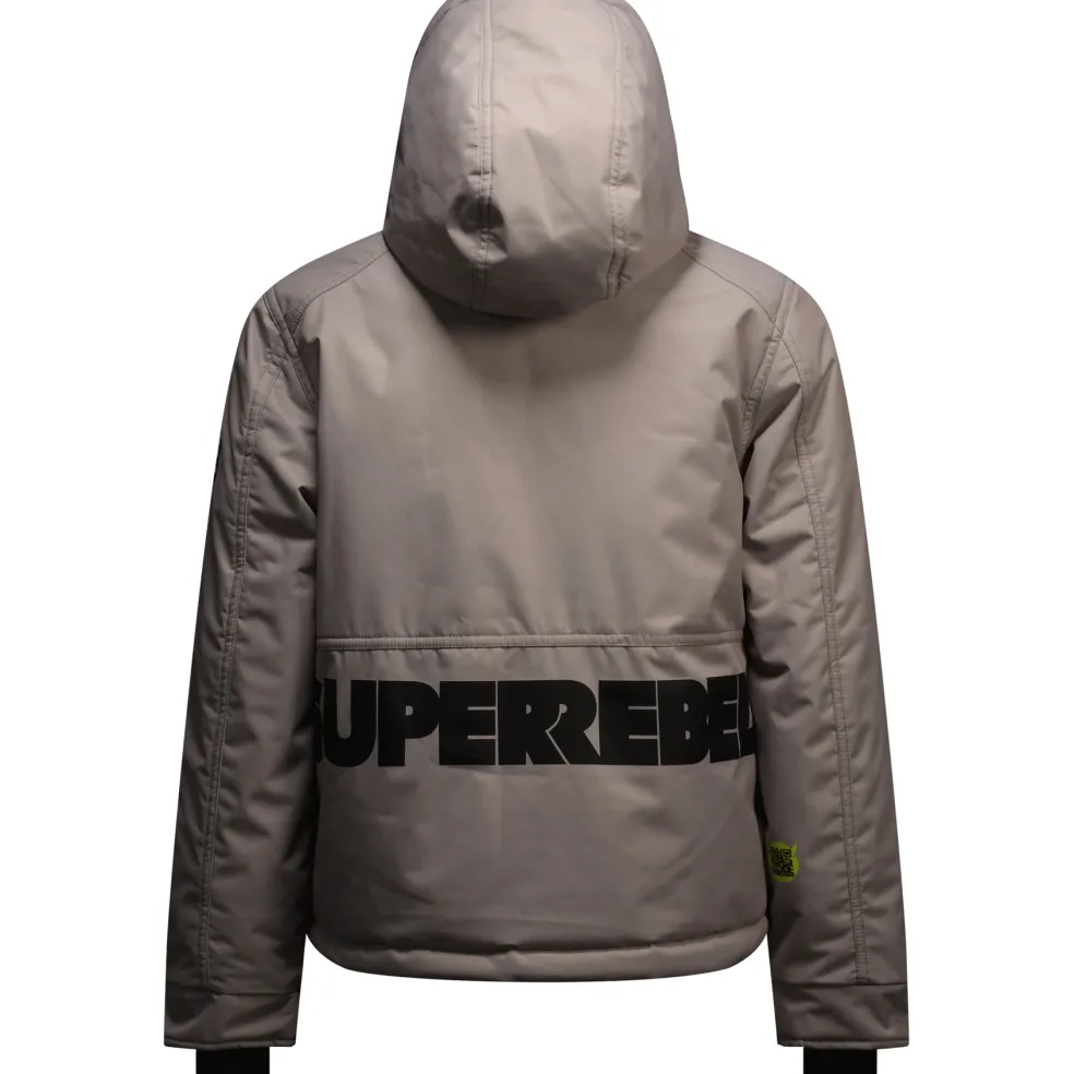 SuperRebel SPACE winterjas junior ash grey