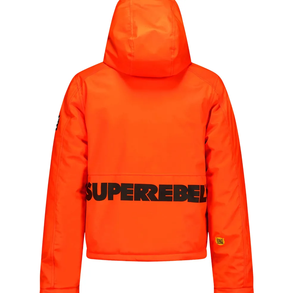 SuperRebel SPACE winterjas junior neon orange