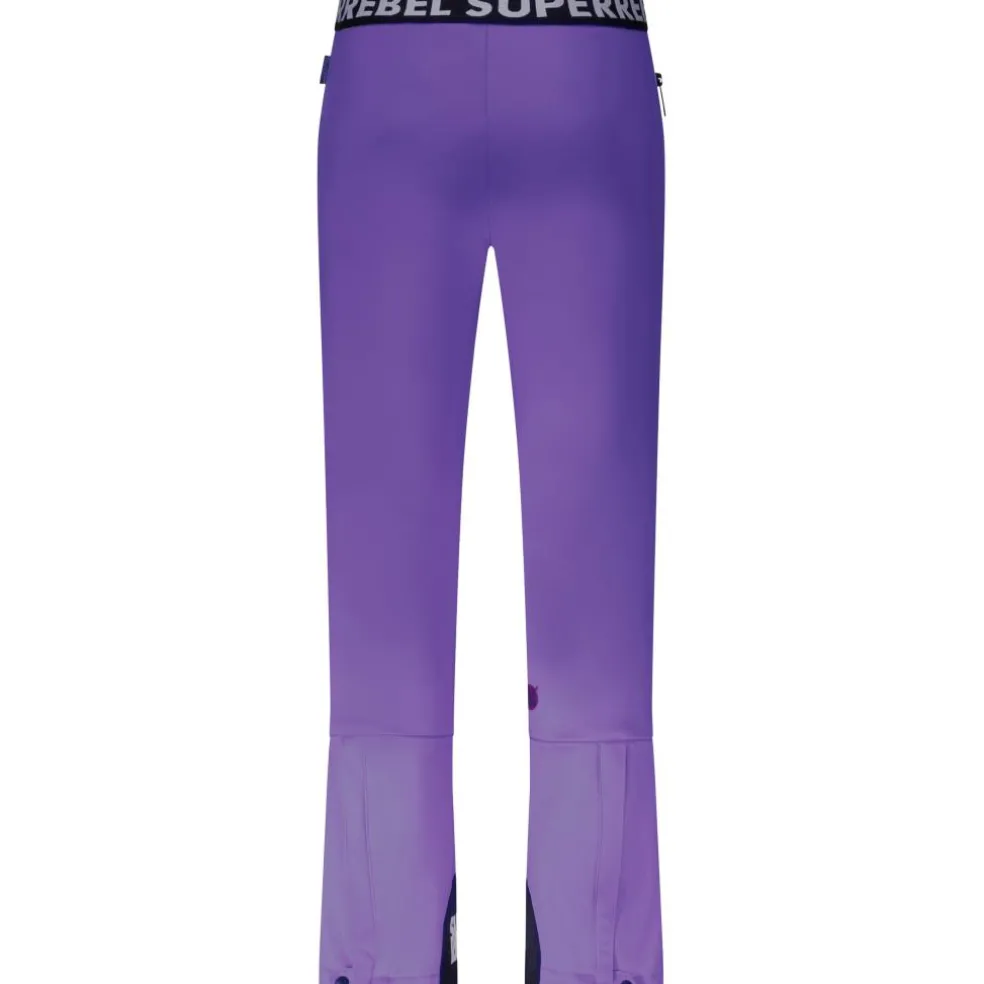 SuperRebel SPEAK softshell skibroek junior purple metal