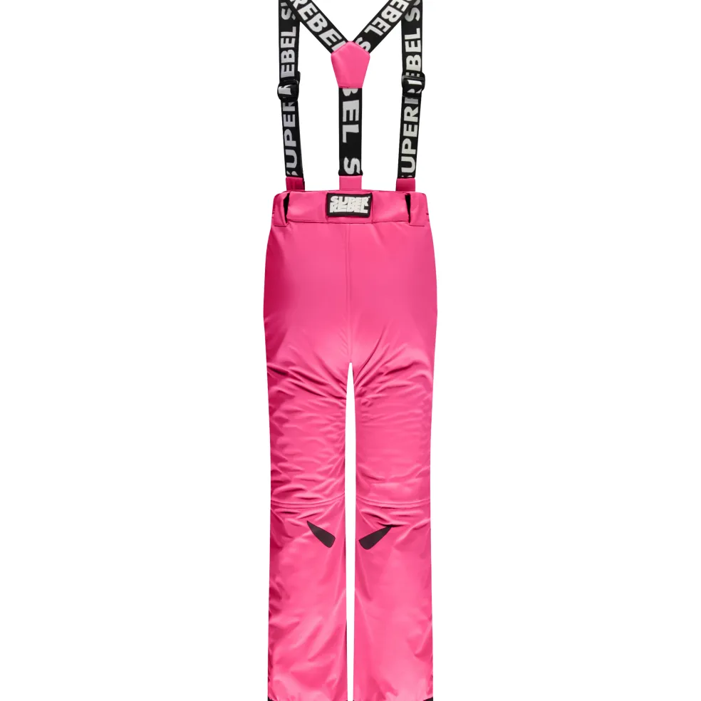 SuperRebel SPEED skibroek junior fluo pink