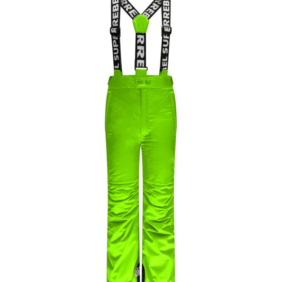 SuperRebel SPEED skibroek junior fluo pistache