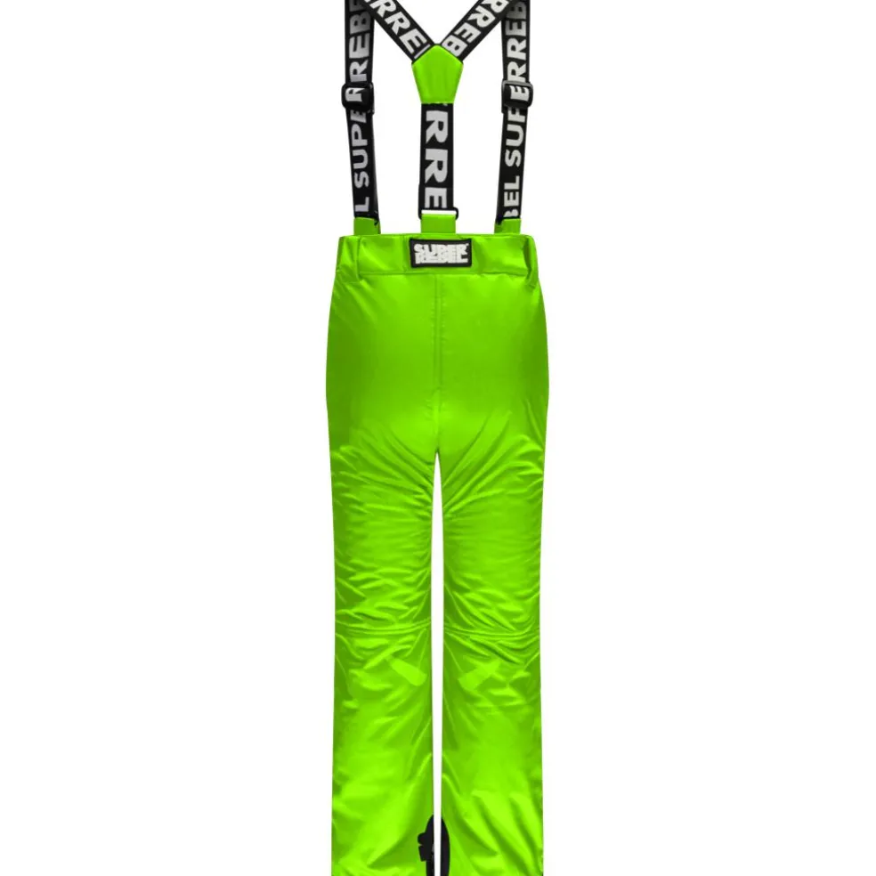 SuperRebel SPEED skibroek junior fluo pistache
