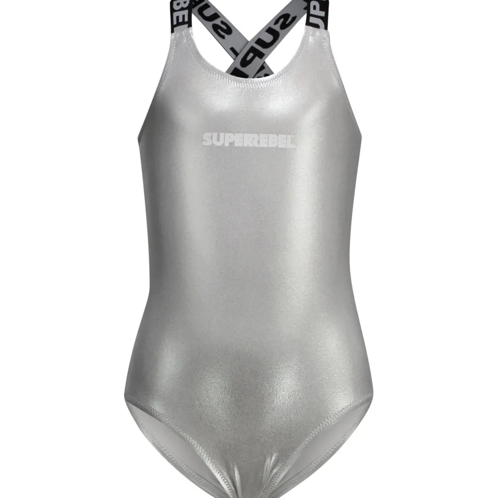 SuperRebel Venice badpak junior silver foil
