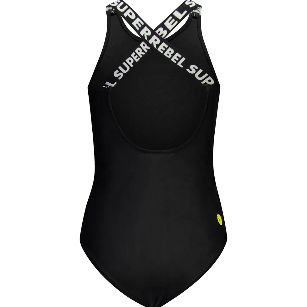 SuperRebel Venice badpak junior black white