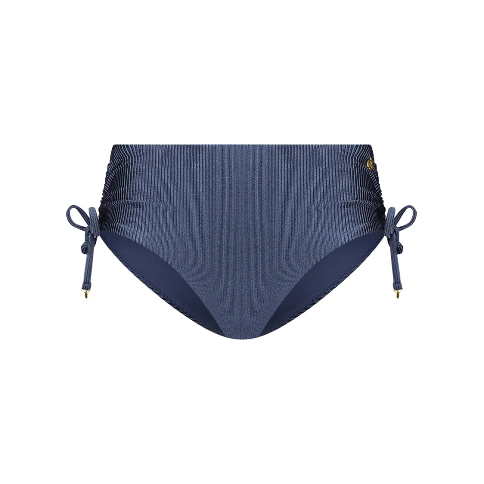 Ten Cate Beach Midi Bow bikini broekje dames shiny indigo