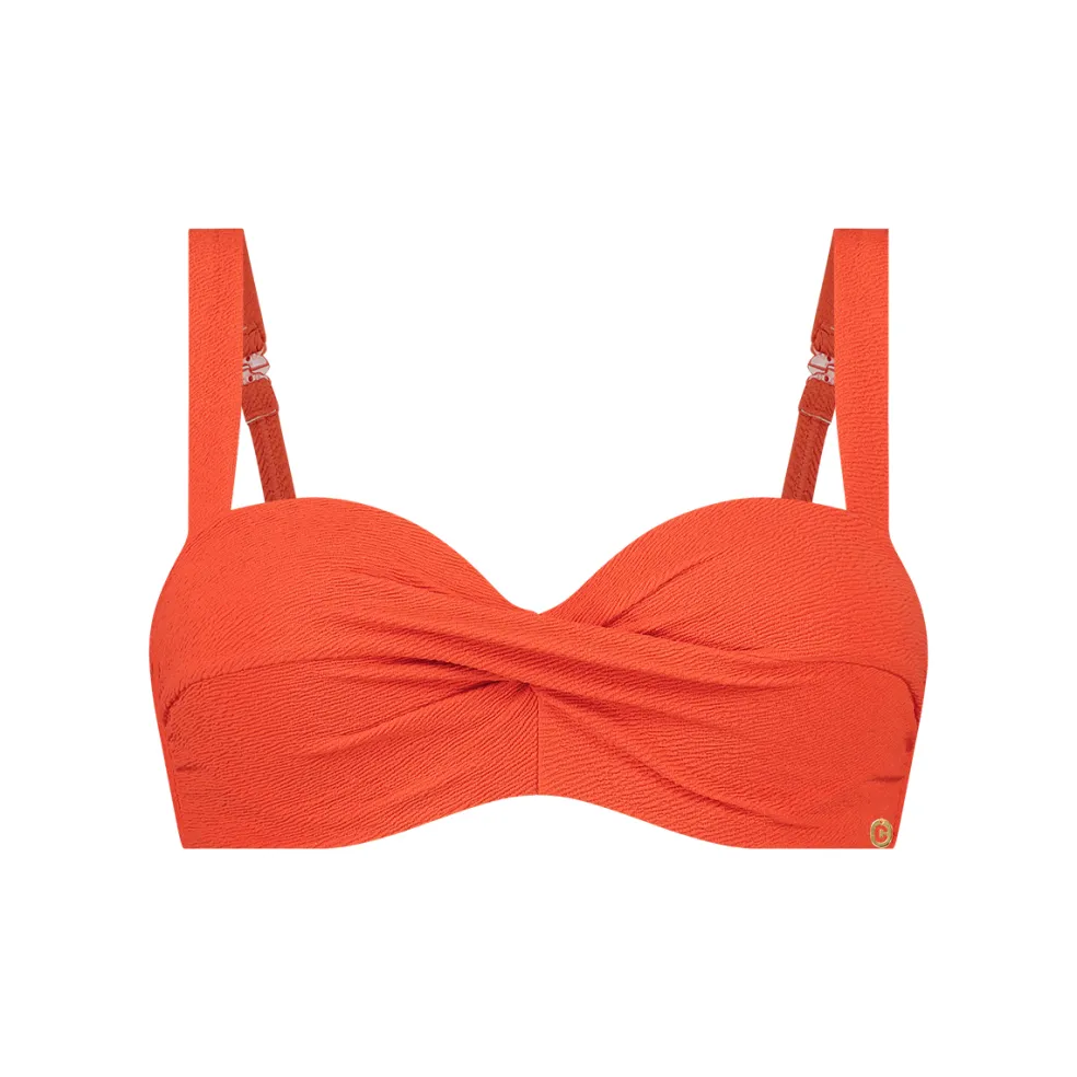 Ten Cate Beach Twisted bikini top dames summer red