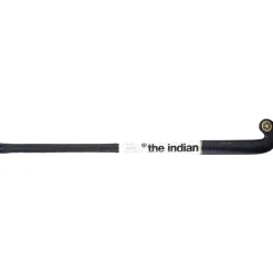 The Indian Maharadja Gold Pro Mid Bow zaalhockeystick junior black white gold foil