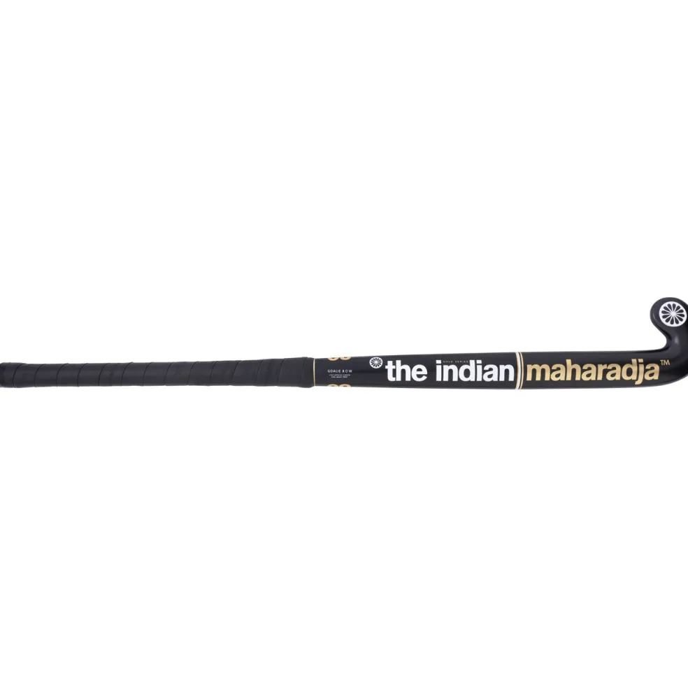 The Indian Maharadja Gold 80 Goalie Bow hockeystick black gold