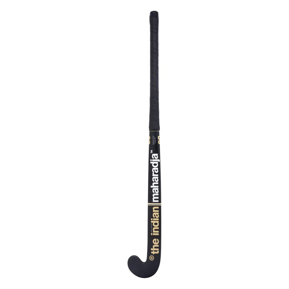 The Indian Maharadja Gold 80 Goalie Bow hockeystick black gold