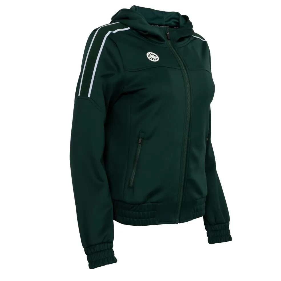 The Indian Maharadja Jaipur Performance Hooded trainingsjack dames green