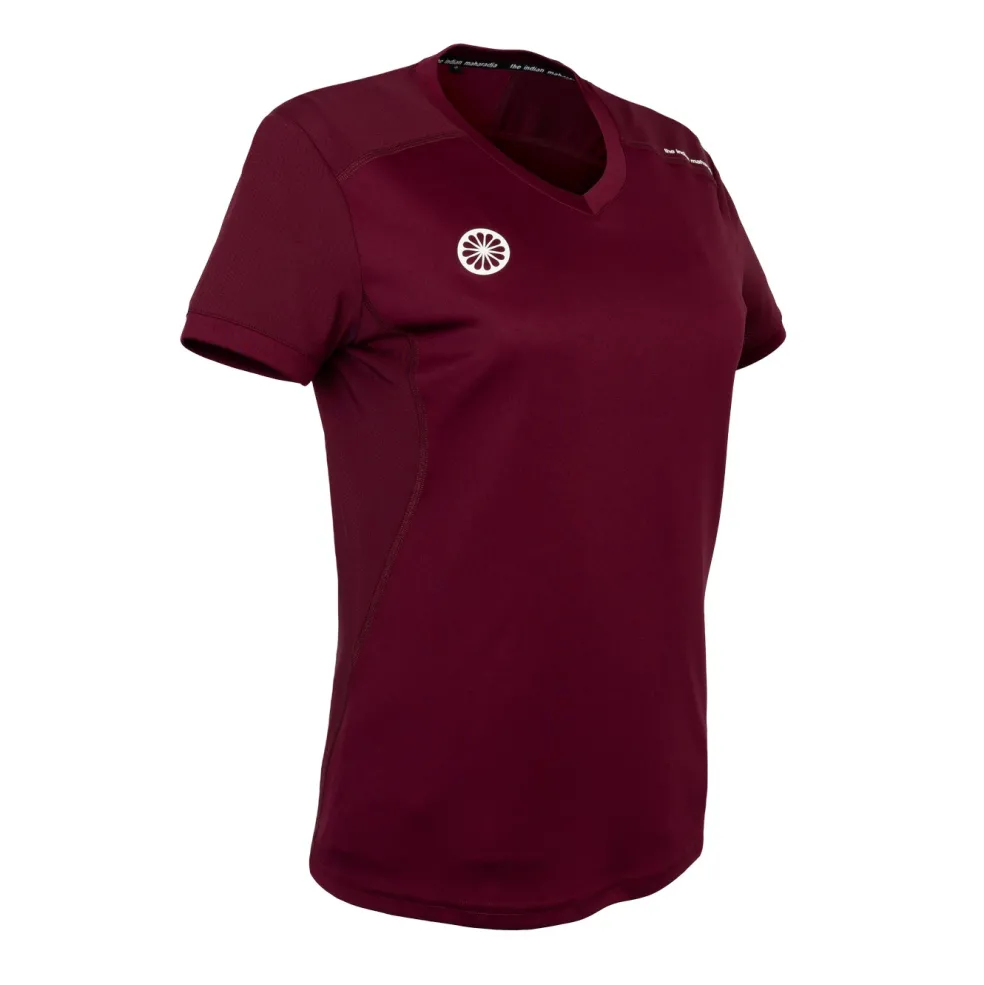 The Indian Maharadja Jaipur Performance Girls hockeyshirt junior bordeaux