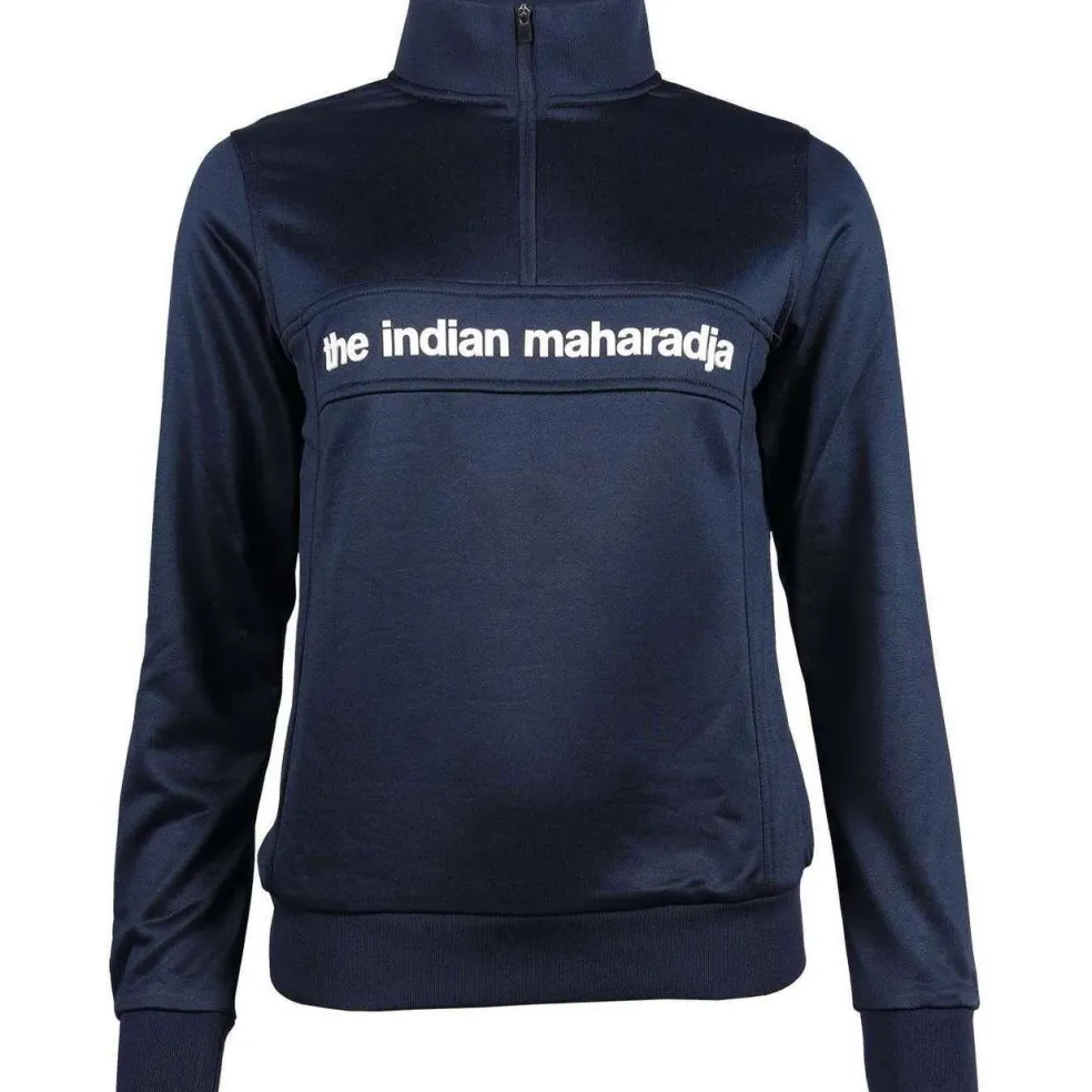 The Indian Maharadja Poly Terry Half Zip hockeytrui dames navy