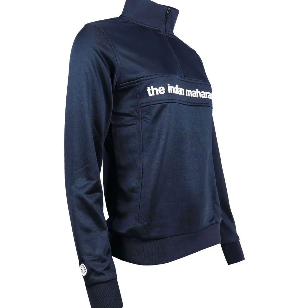 The Indian Maharadja Poly Terry Half Zip hockeytrui dames navy