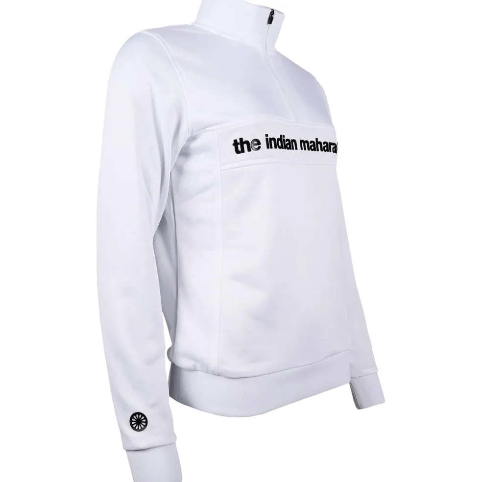 The Indian Maharadja Poly Terry Half Zip hockeytrui dames white