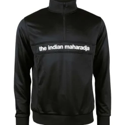 The Indian Maharadja Poly Terry Half Zip hockeytrui heren black