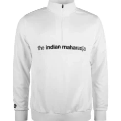 The Indian Maharadja Poly Terry Half Zip hockeytrui junior white