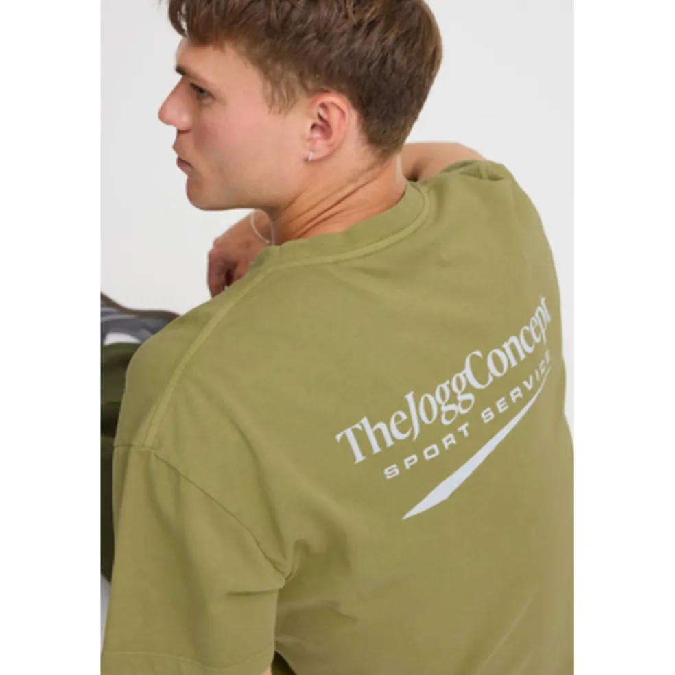 TheJoggConcept Sasa shirt heren split pea