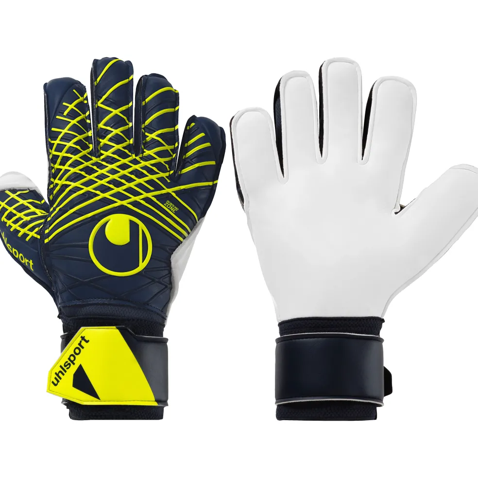 Uhlsport Prediction Soft Flex Frame keepershandschoenen marine white fluo yellow