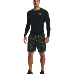 Under Armour  HeatGear LS shirt heren black white