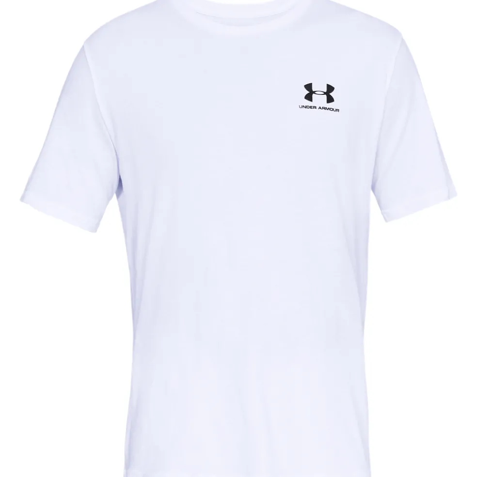 Under Armour Left Chest Logo shirt heren white black