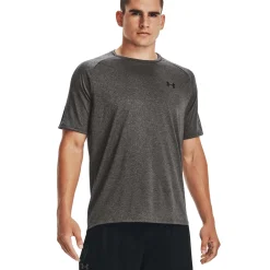 Under Armour Tech 2.0 shirt heren carbon heather black