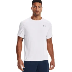 Under Armour Tech 2.0 sportshirt heren white overcast grey