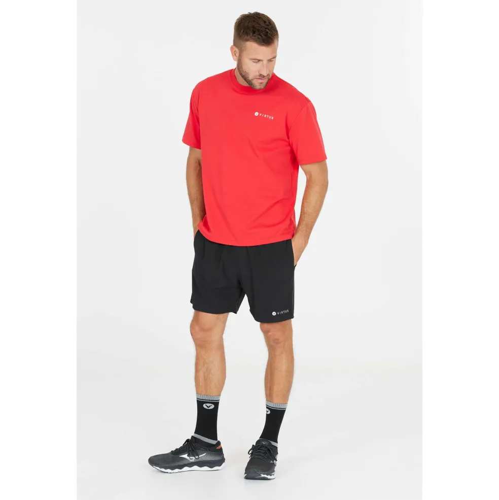 VIRTUS Zayne 2-in-1 short heren black