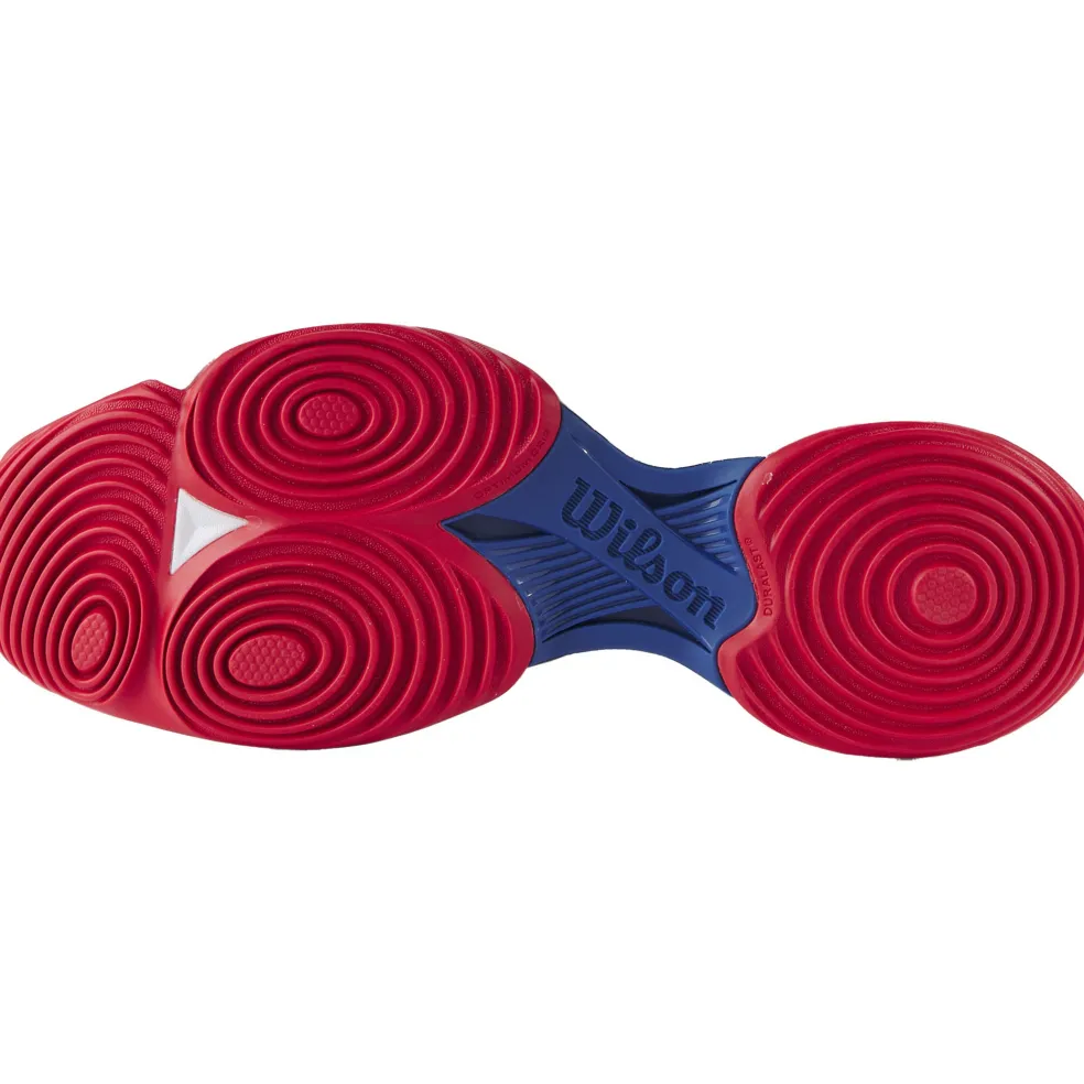 Wilson Hurakn 2.0 padelschoenen dames white deja vu blue wilson red