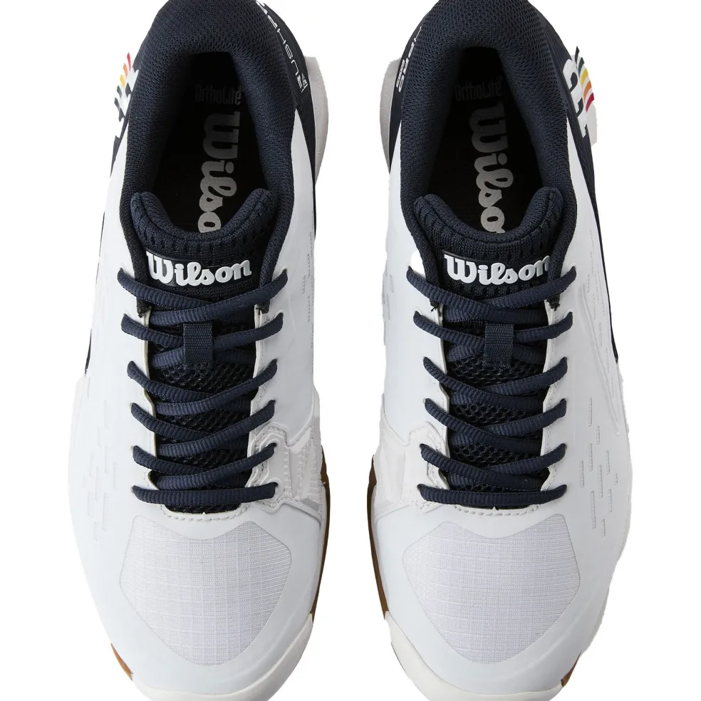Wilson Rush Pro Ace Clay tennisschoenen heren white navy brown gum