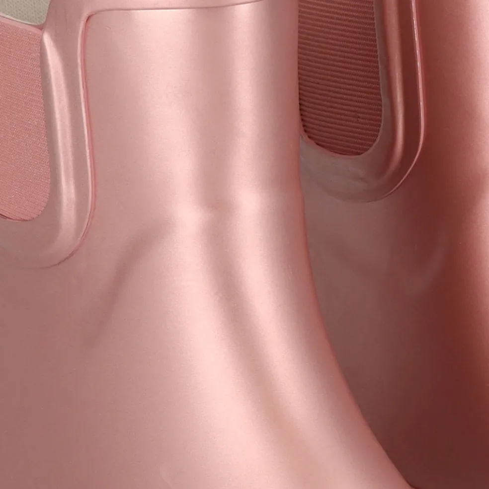 XQ Chelsea regenlaarzen dames pink metallic