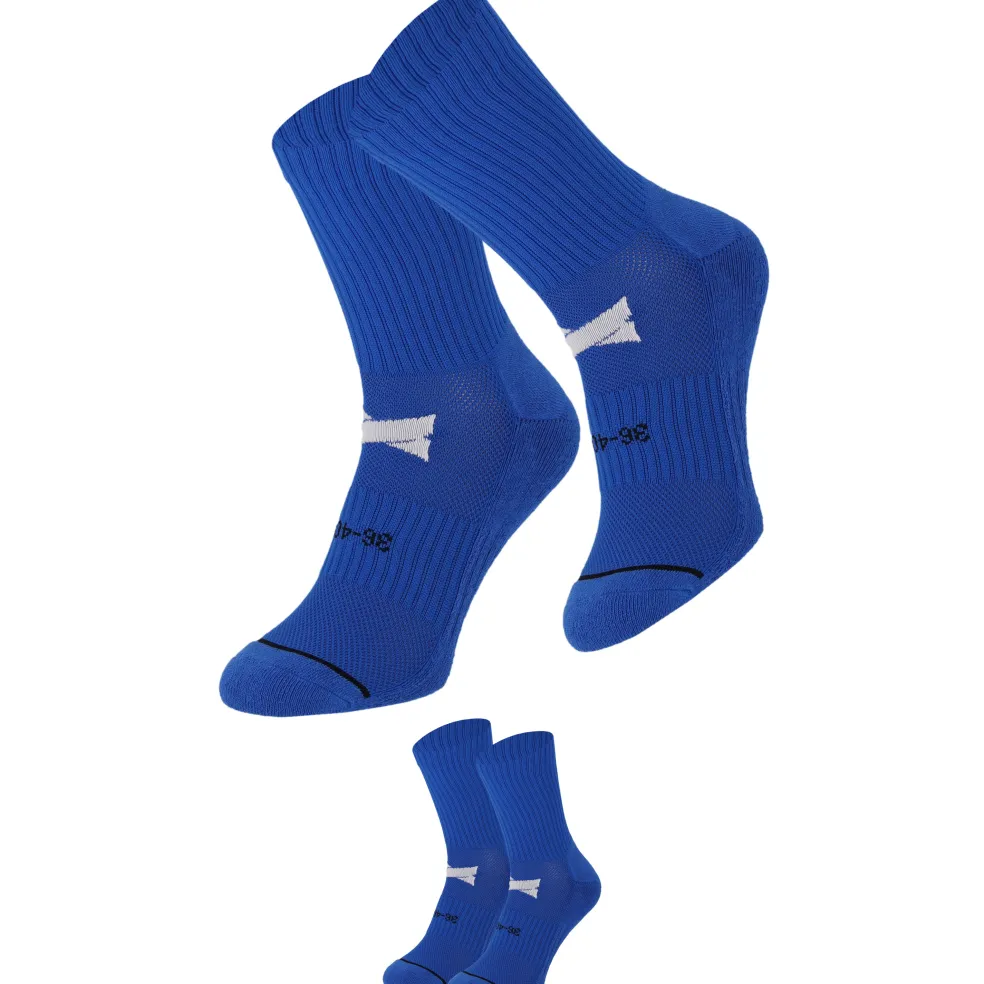 Xtreme Sockswear Grip voetbalsokken kobalt blue 2-pack