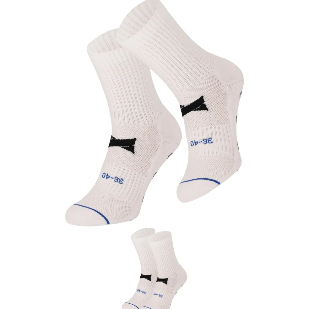 Xtreme Sockswear Grip voetbalsokken white 2-pack