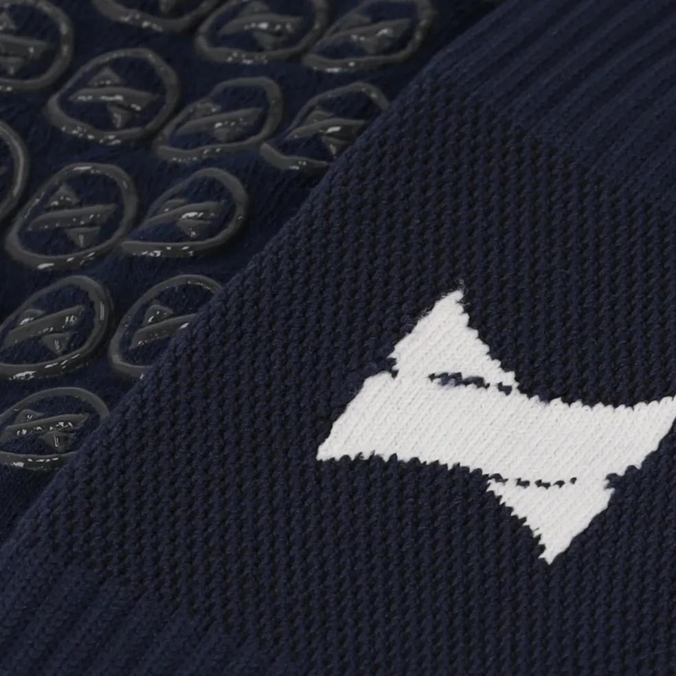 Xtreme Sockswear Grip voetbalsokken navy 2-pack