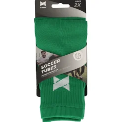 Xtreme Sockswear  Pro Footless Soccer sleeves green 2-pack
