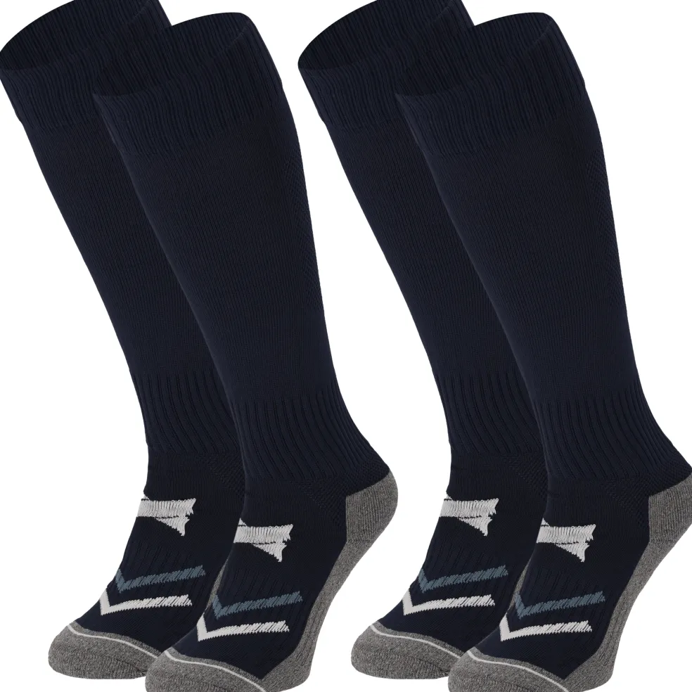 Xtreme Sockswear Pro Soccer voetbalsokken navy 2-pack