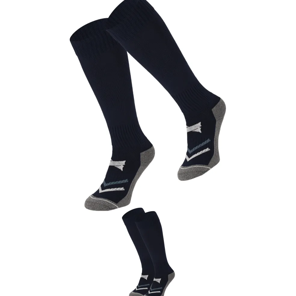 Xtreme Sockswear Pro Soccer voetbalsokken navy 2-pack