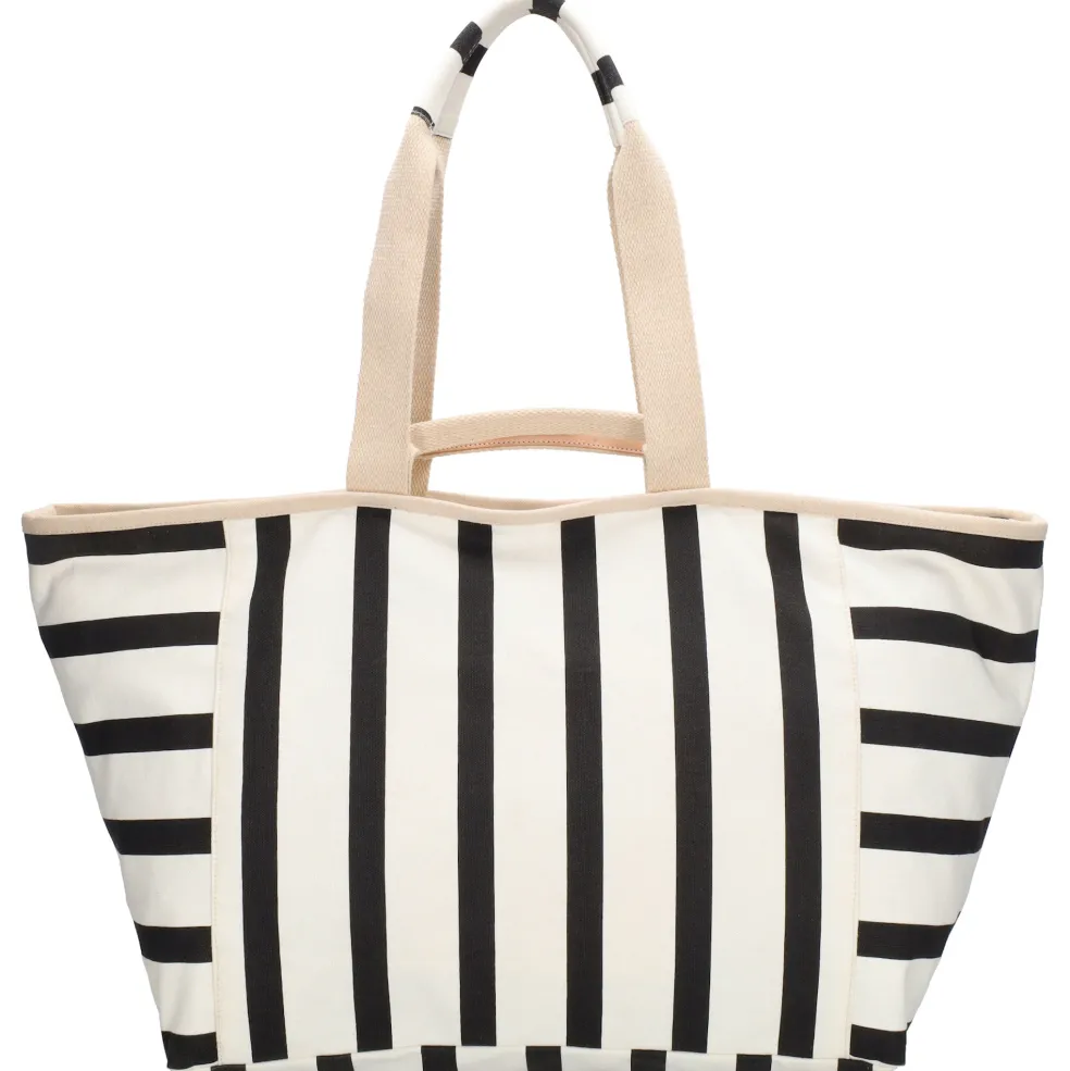 ZEBRA Richelle strandtas black white